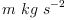 
\label{eq9}m \  kg \ {{s}^{- 2}}