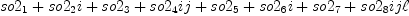 
\label{eq48}{so 2_{1}}+{{so 2_{2}}i}+{{{so 2_{3}}+{{so 2_{4}}i}}j}+{{{so 2_{5}}+{{so 2_{6}}i}+{{{so 2_{7}}+{{so 2_{8}}i}}j}}� �}