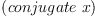 
\label{eq4}\left(conjugate \  x \right)