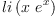 
\label{eq17}li \left({x \ {{e}^{x}}}\right)