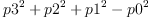 
\label{eq4}{{p 3}^{2}}+{{p 2}^{2}}+{{p 1}^{2}}-{{p 0}^{2}}