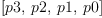 
\label{eq7}\left[ p 3, \: p 2, \: p 1, \: p 0 \right]