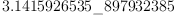 
\label{eq4}3.1415926535 \<u> 897932385