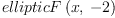 
\label{eq23}ellipticF \left({x , \: - 2}\right)