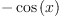 \displaylines{\qdd
-\cos 
\(x
