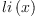 
\label{eq1}li \left({x}\right)