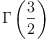 
\label{eq1}\Gamma \left({\frac{3}{2}}\right)